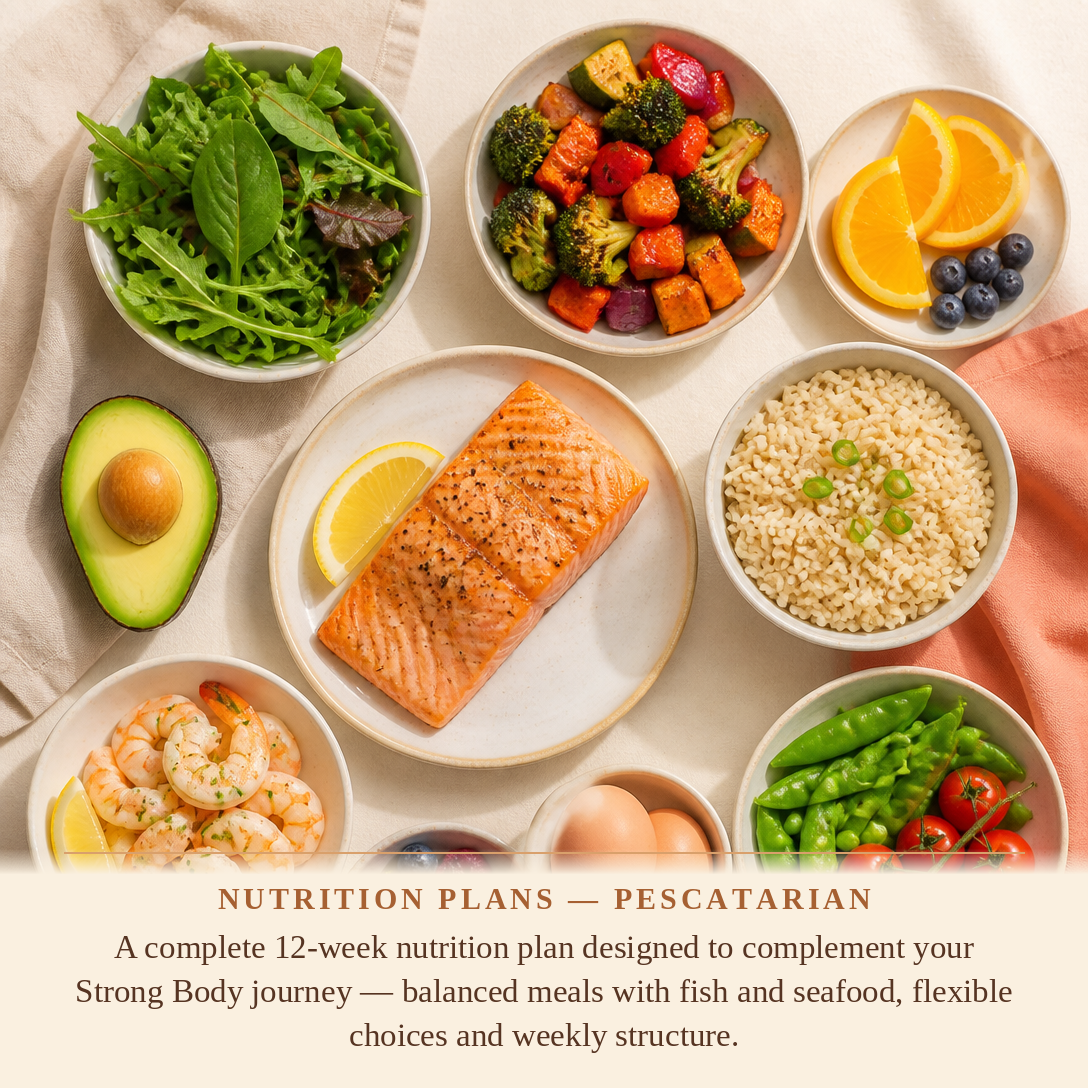 Aloura Life Pescatarian Nutrition Programme 12-week pescatarian meal plan mockup