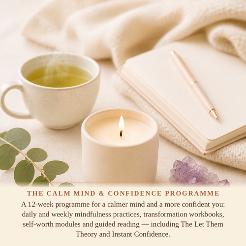 Aloura Life Calm Mind and Confidence Programme 12-week mindfulness workbook mockup